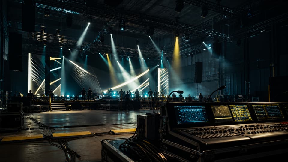 Large-scale event production environment